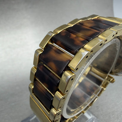 Michael Kors Parker Watch Women 39mm Champagne Dial Gold Tone Date New BatteryAB9