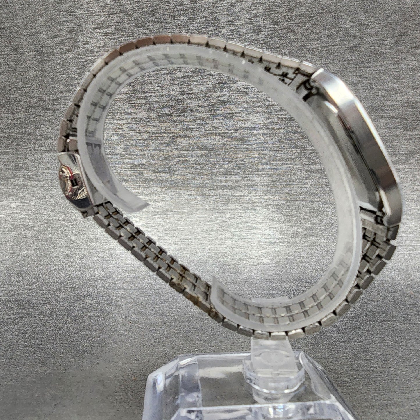 Seiko Tank Watch Men 30mm Silver Dial Silver Tone 2621-5180 New Battery
