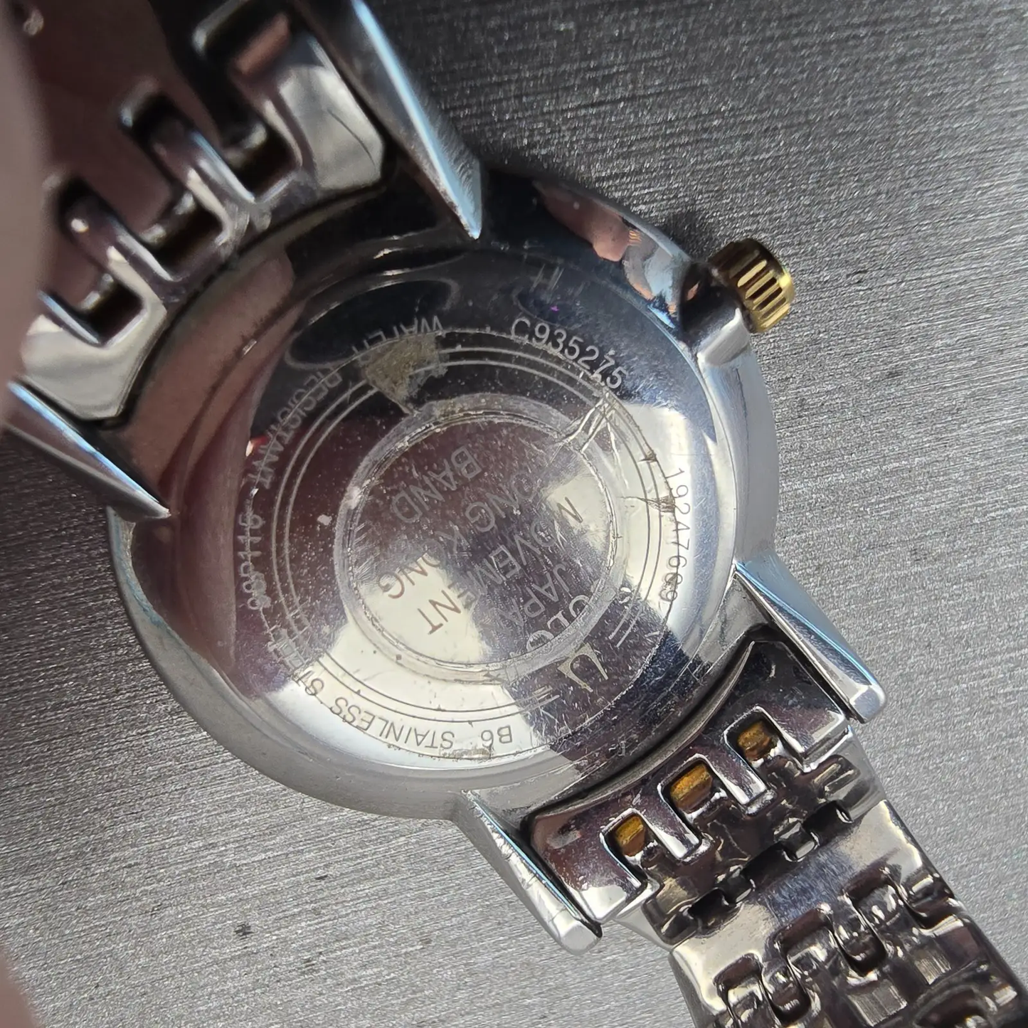 Bulova Watch Women 27mm Silver Dial Two Tone Gemmed Round 98P115 New Battery10