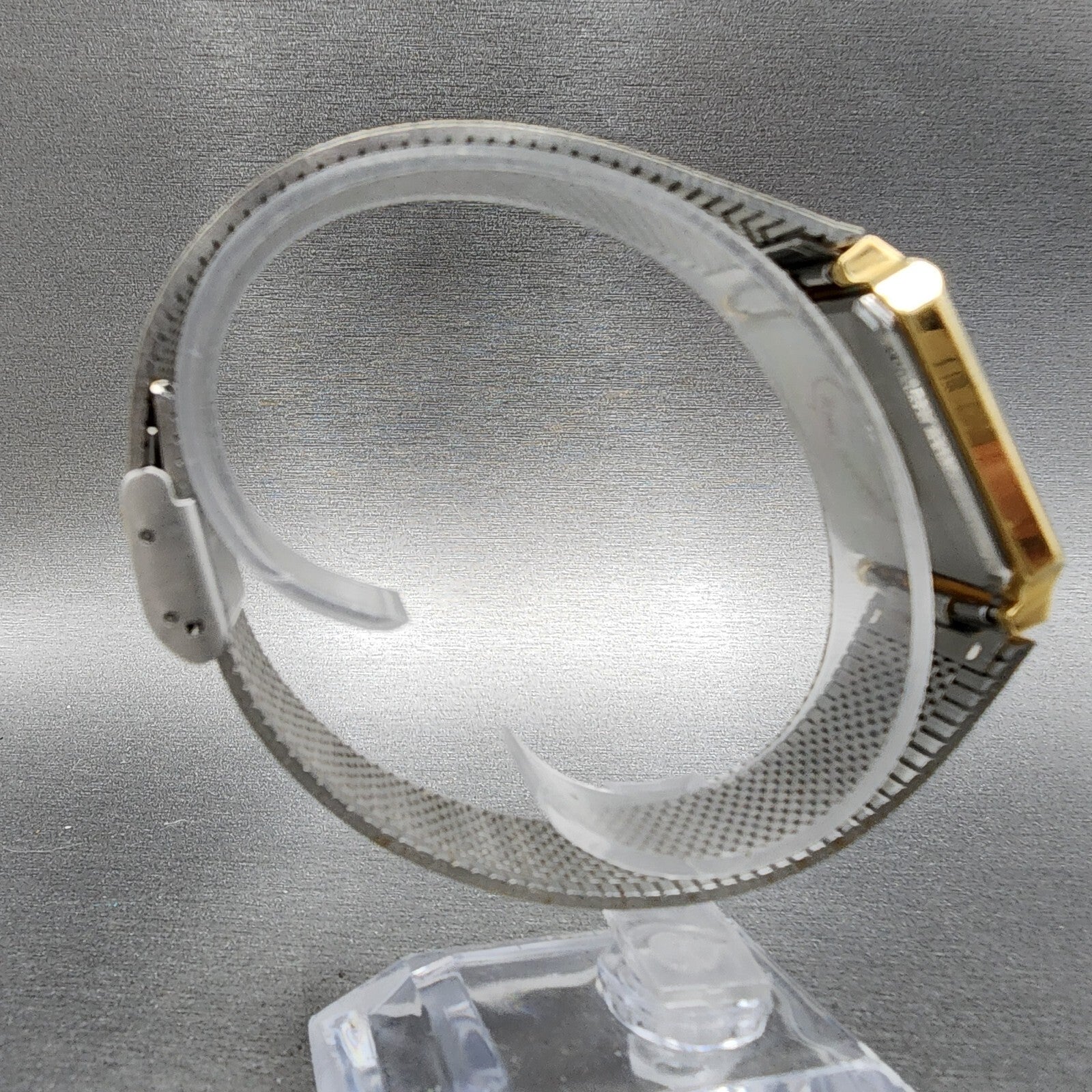 Orient VX Tank Watch men 27mm Black Dial Gold Tone Rectangle New Battery8