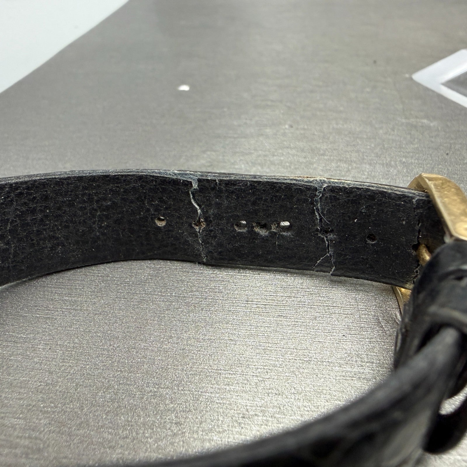 Citizen Exceed Watch Men 28mm Black Dial Gold Tone 2720-272005 New Battery VTG12