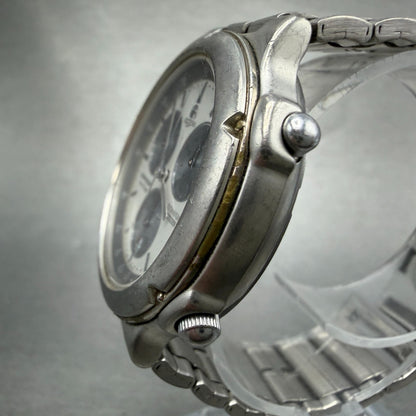 Citizen Attesa Chronograph Watch Men 38mm Silver Dial Titanium Date New Battery2