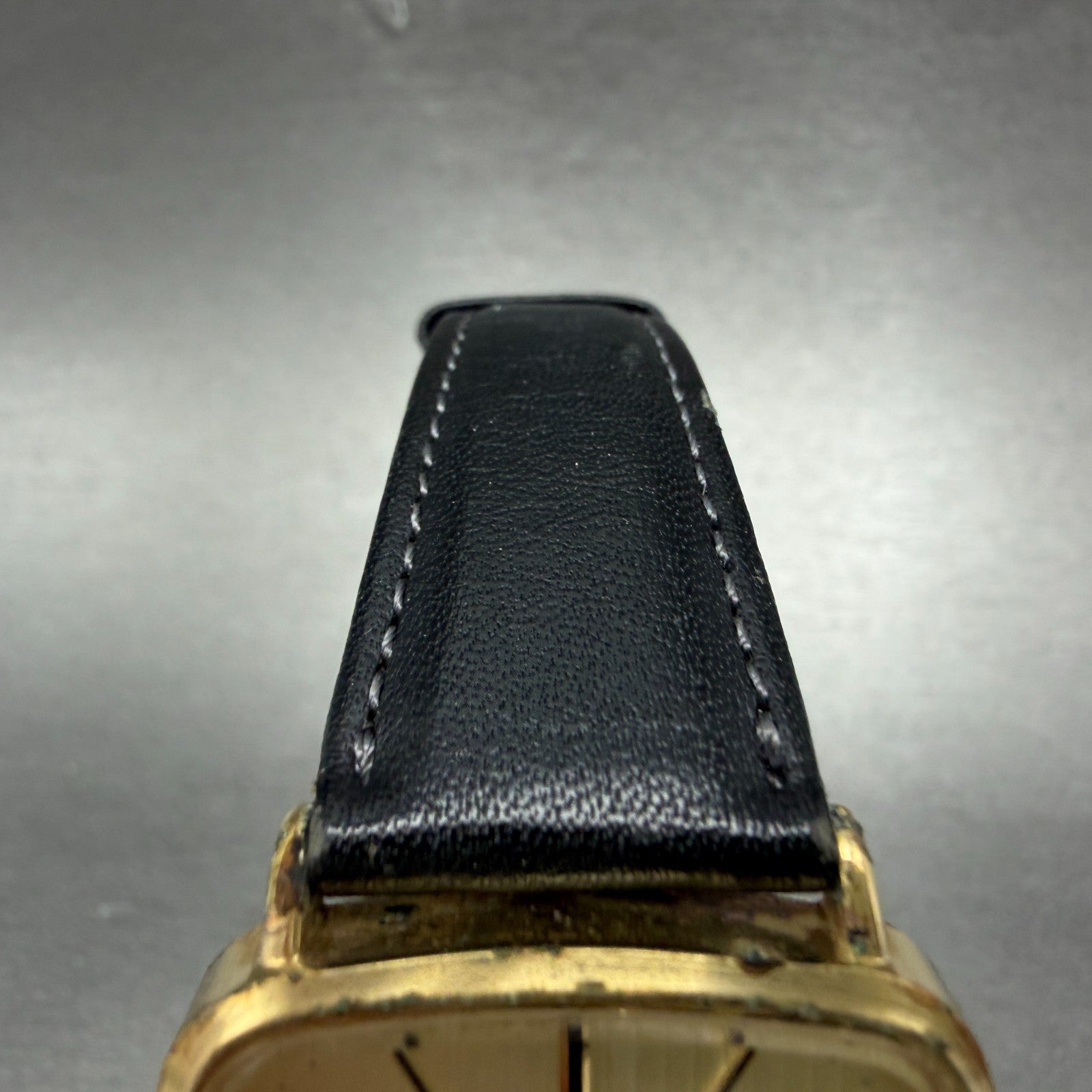 Seiko Watch Men 30mm Champagne Dial Gold Tone Rectangle 7431-5250 New Battery4