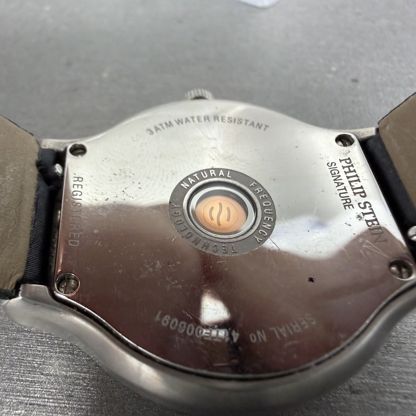 Philip Stein Watch Women 35mm MOP Dial Silver Tone Small Seconds New Battery9