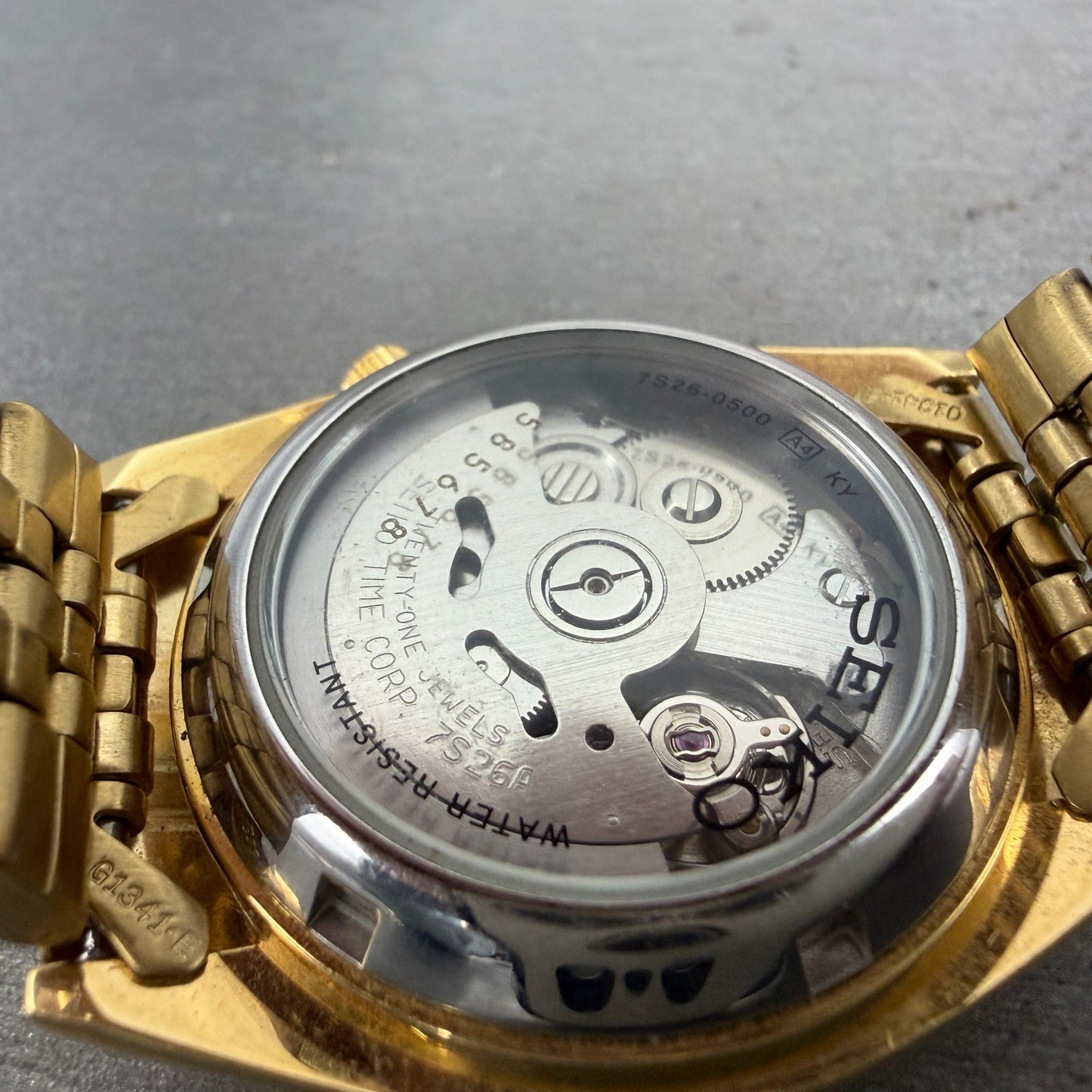 Seiko 5 Automatic President Watch Men 36mm Champagne Dial Two Tone Daydate Runs19