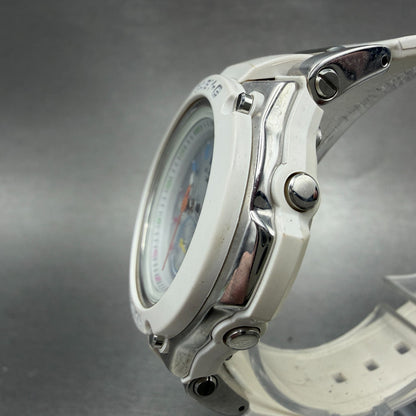 Casio BabyG Watch Women 41mm Silver Dial White Tone Round Solar BGA1400 Works2