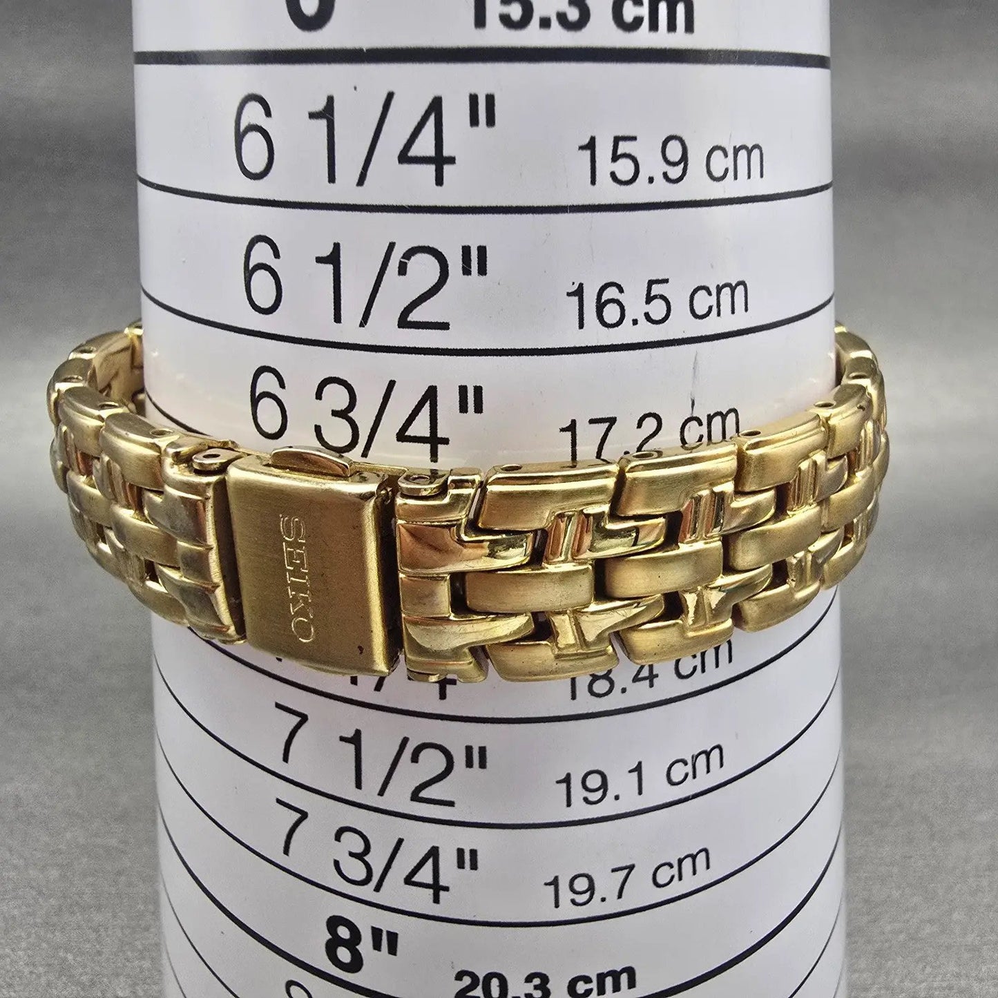 Seiko Watch Women 26mm White Dial Gold Tone Date Round V789-0369 New Battery VTG9