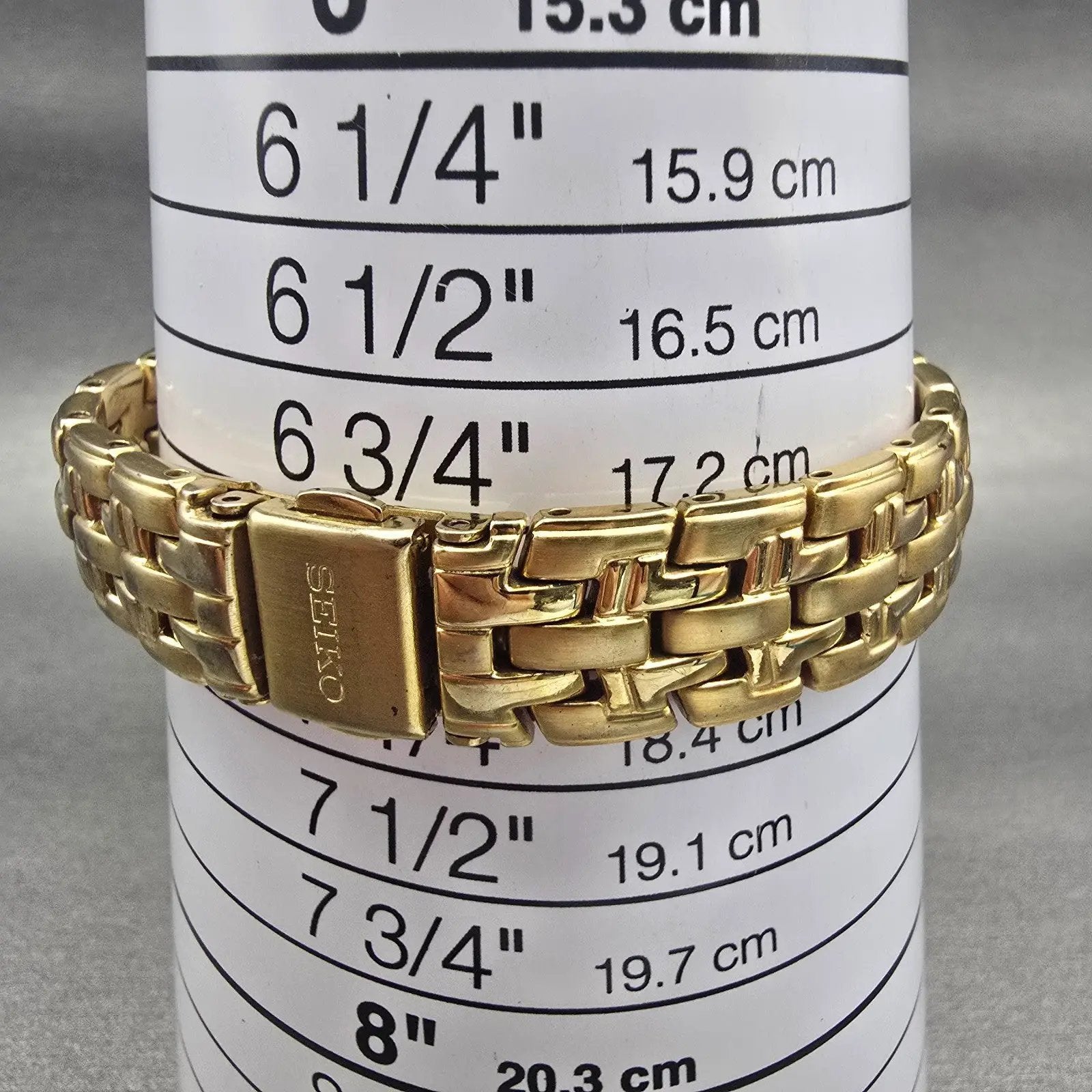 Seiko Watch Women 26mm White Dial Gold Tone Date Round V789-0369 New Battery VTG9