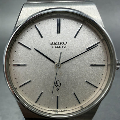 Seiko Watch Men 33mm Silver Dial Silver Tone Round 4120-8020 New Battery Vintage1