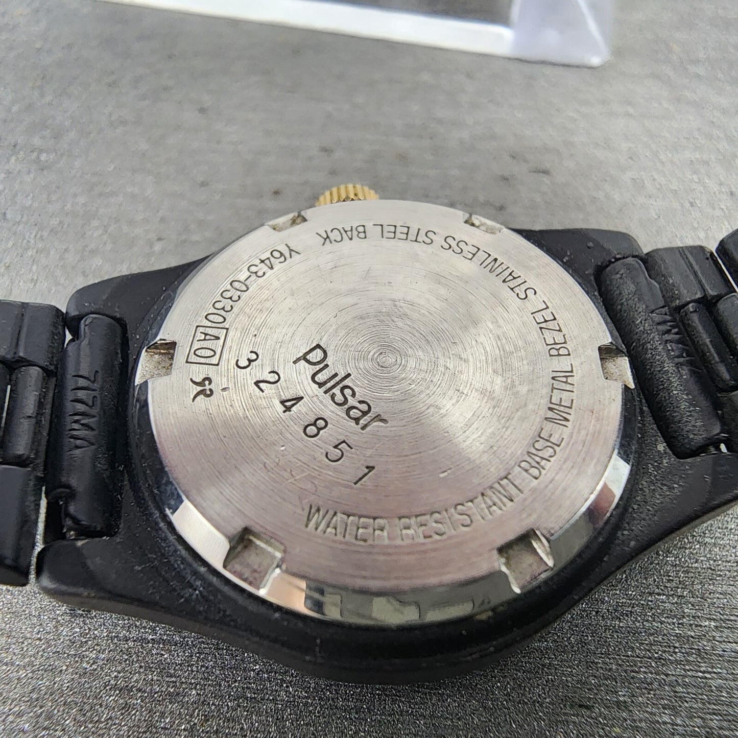 Pulsar Watch Women 25mm Black Dial Black Tone Daydate Round Y6430330 New Batt9
