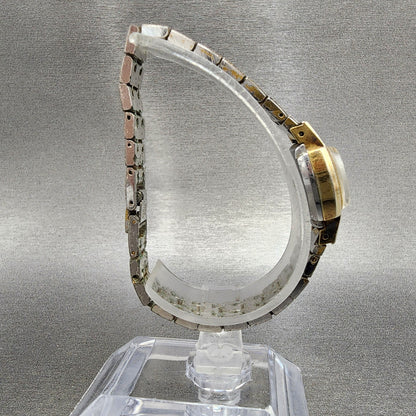 Citizen Watch Women 15mm Silver Dial Gold Tone Oval 4674120 Manual Runs VTG8