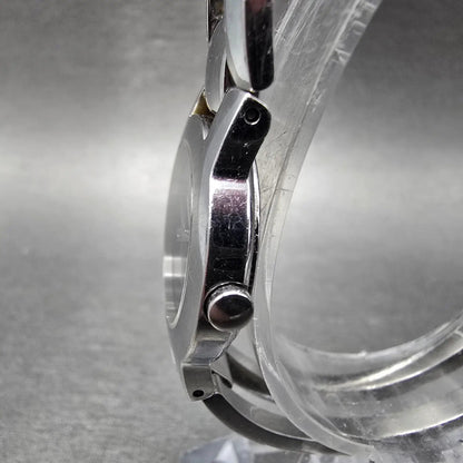 Movado Amorosa Watch Women 24m Black Dial Silver Tone Round 84 E4 1842 NewBat MW2