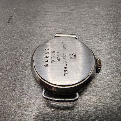 Seiko Chronometer Watch Women 22mm White Dial Silver Tone Manual Wind Runs