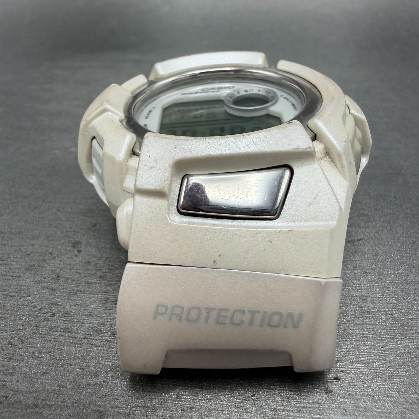 Casio G-Shock DWX-199 Watch Men 48mm Digital White Alarm Chrono Round New Batt2