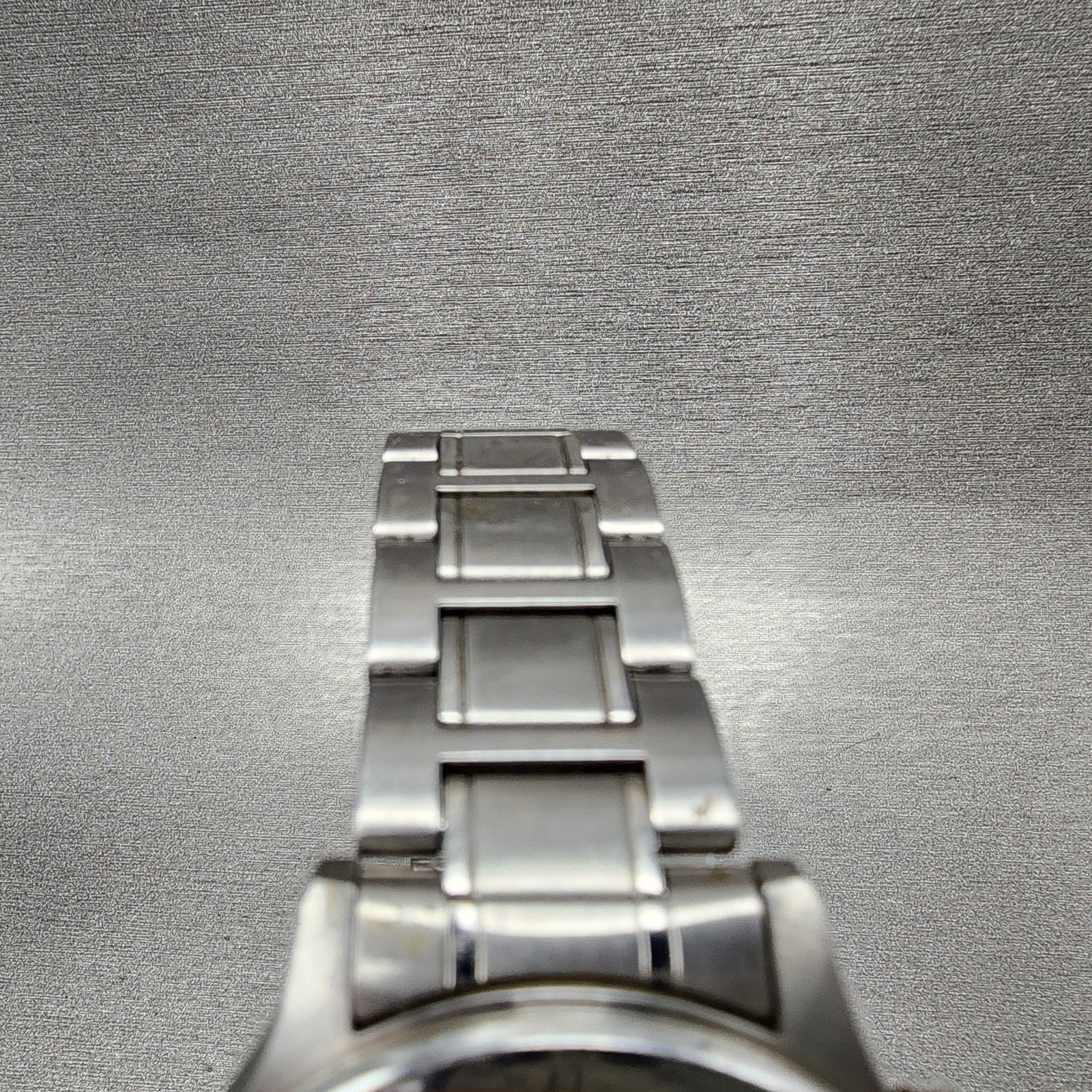 Orient Chronograph Watch Men 38mm White Dial Silver Tone Round New Battery4