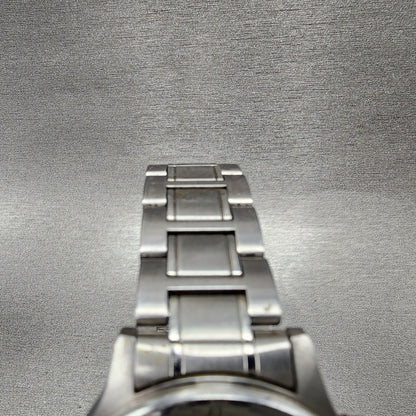 Orient Chronograph Watch Men 38mm White Dial Silver Tone Round New Battery4