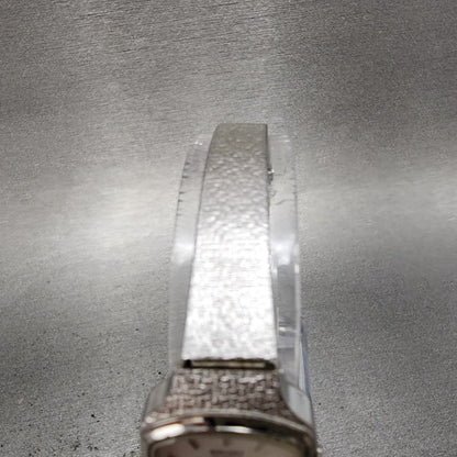 Seiko Tank Watch Women 19mm Silver Dial Silver Tone 435010 New Battery4