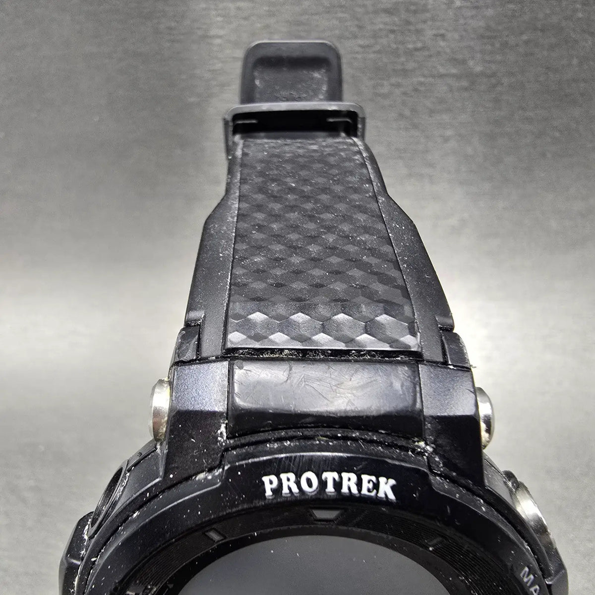 Casio Protrek WSD-F30 Watch Men 50mm Digital Black Silver GPS UNTESTED PARTS5