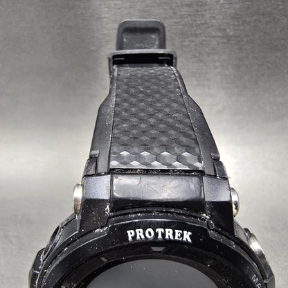 Casio Protrek WSD-F30 Watch Men 50mm Digital Black Silver GPS UNTESTED PARTS5
