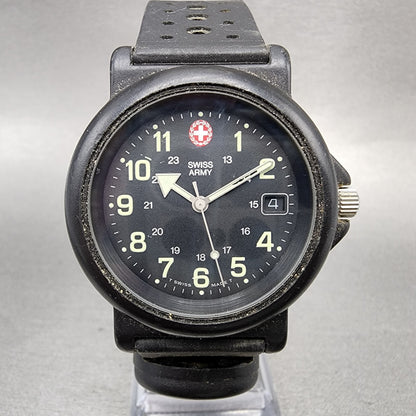 Victorinox Swiss Army Renegade Watch Men 38mm Black Dial Black Tone Date NewBatt0