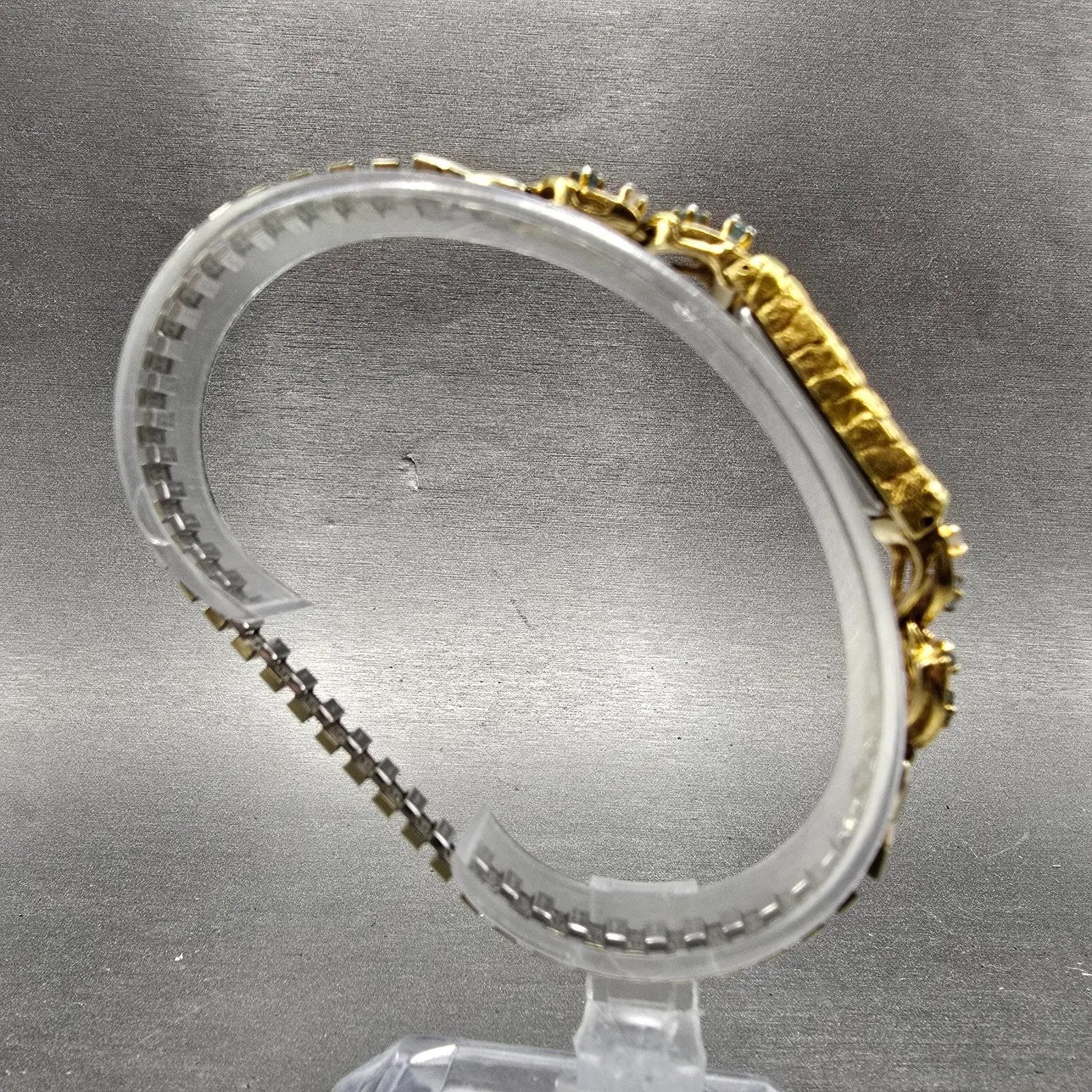 Seiko Tank Watch Women 14mm Champagne Dial Gold Nugget 2E20-6429 New Battery8