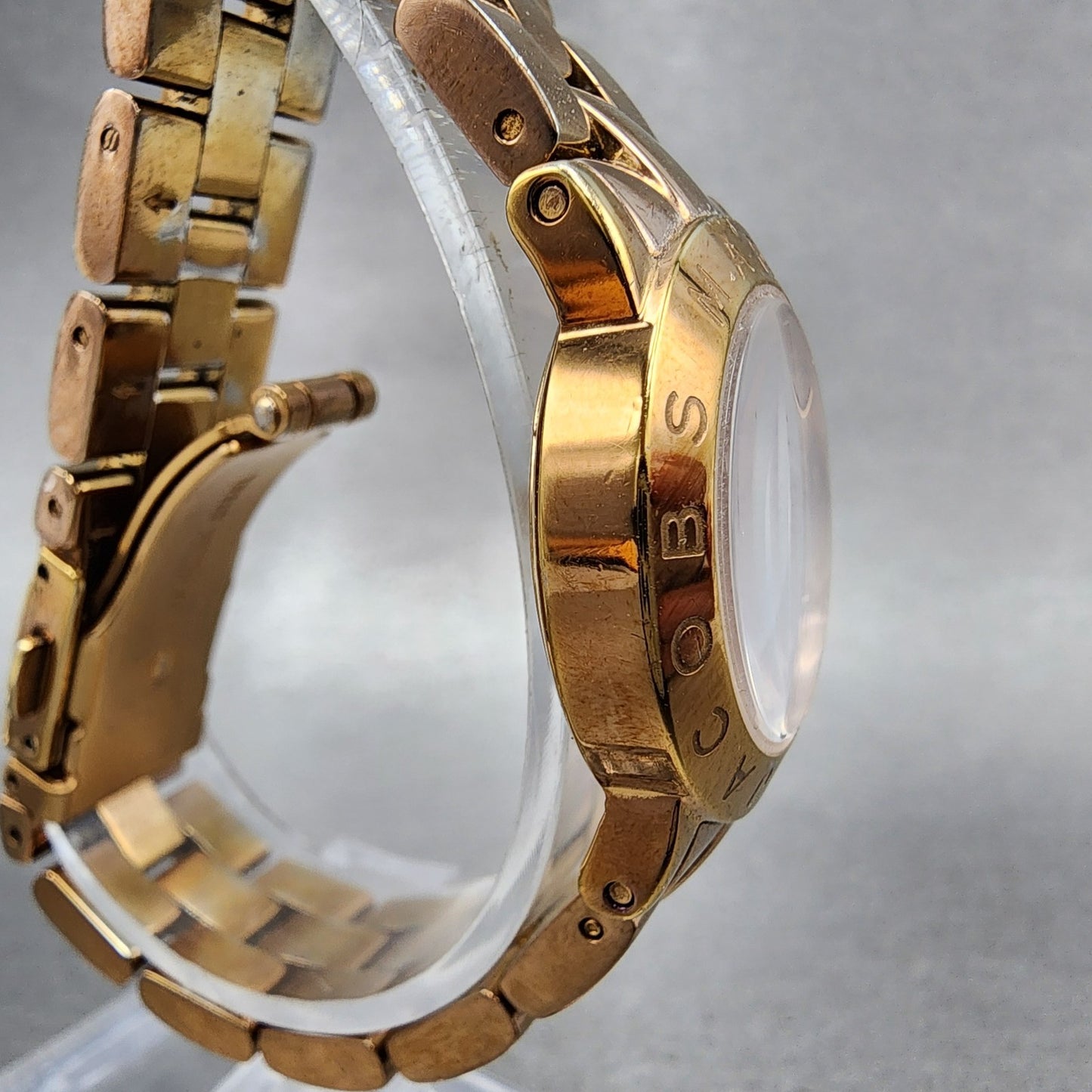 Marc By Marc Jacobs Mini Amy Watch Women 26mm White Dial Rose Gold Tone New Batt3