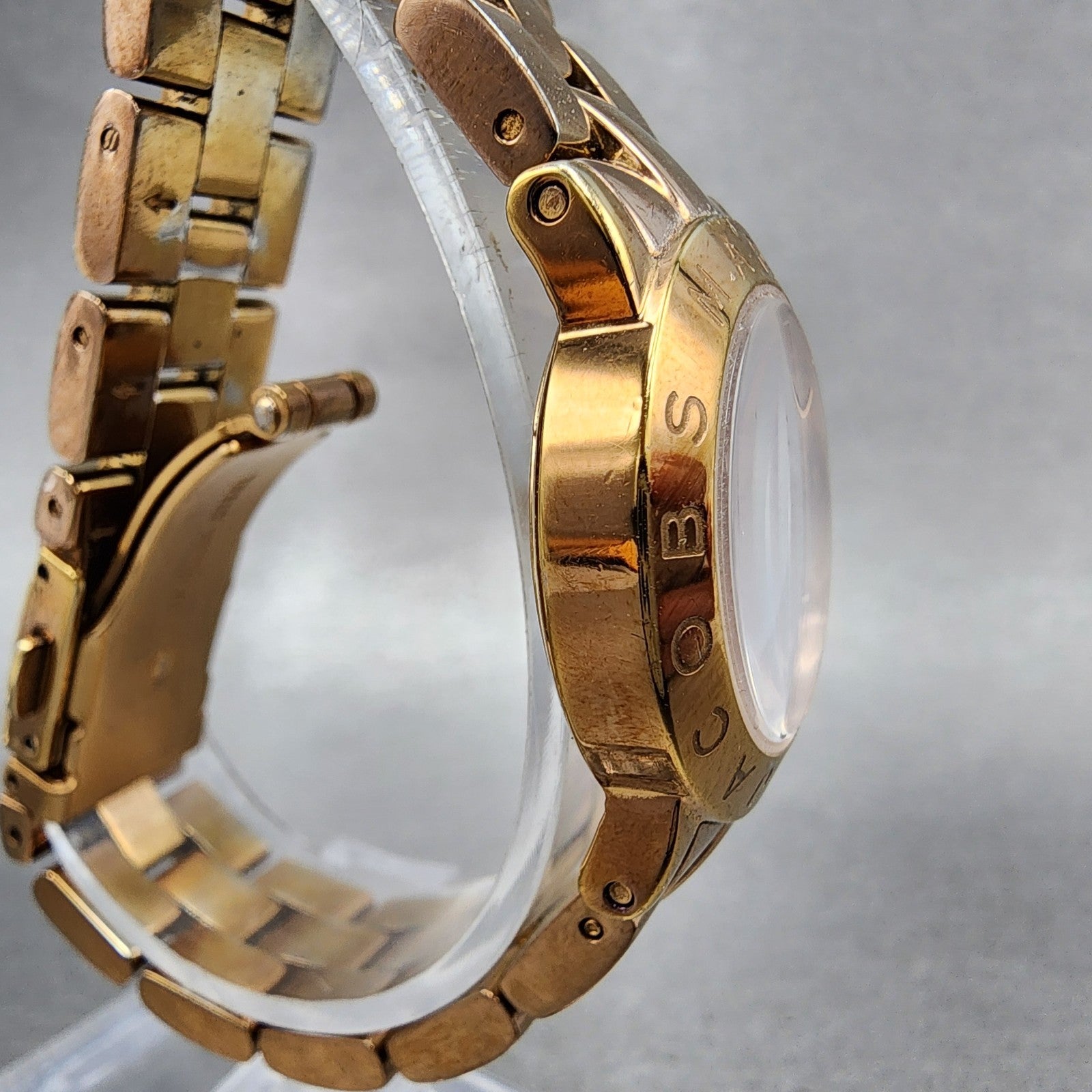 Marc By Marc Jacobs Mini Amy Watch Women 26mm White Dial Rose Gold Tone New Batt3