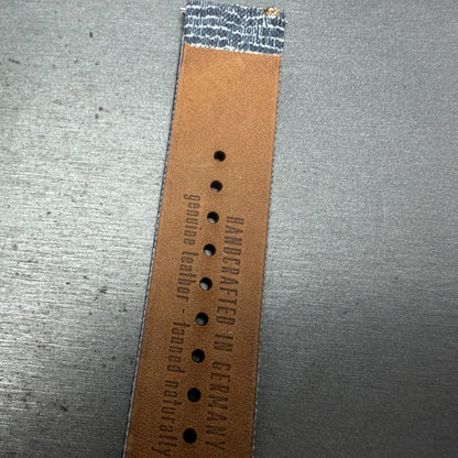 Lilienthal berlin Leather Watch band 20mm Blue White Two Piece5