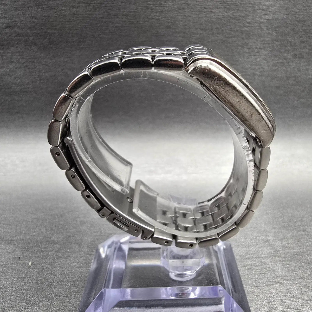Bulova Tank Watch Women 22mm Silver Dial Silver Tone Rectangle 96L006 New Batt8