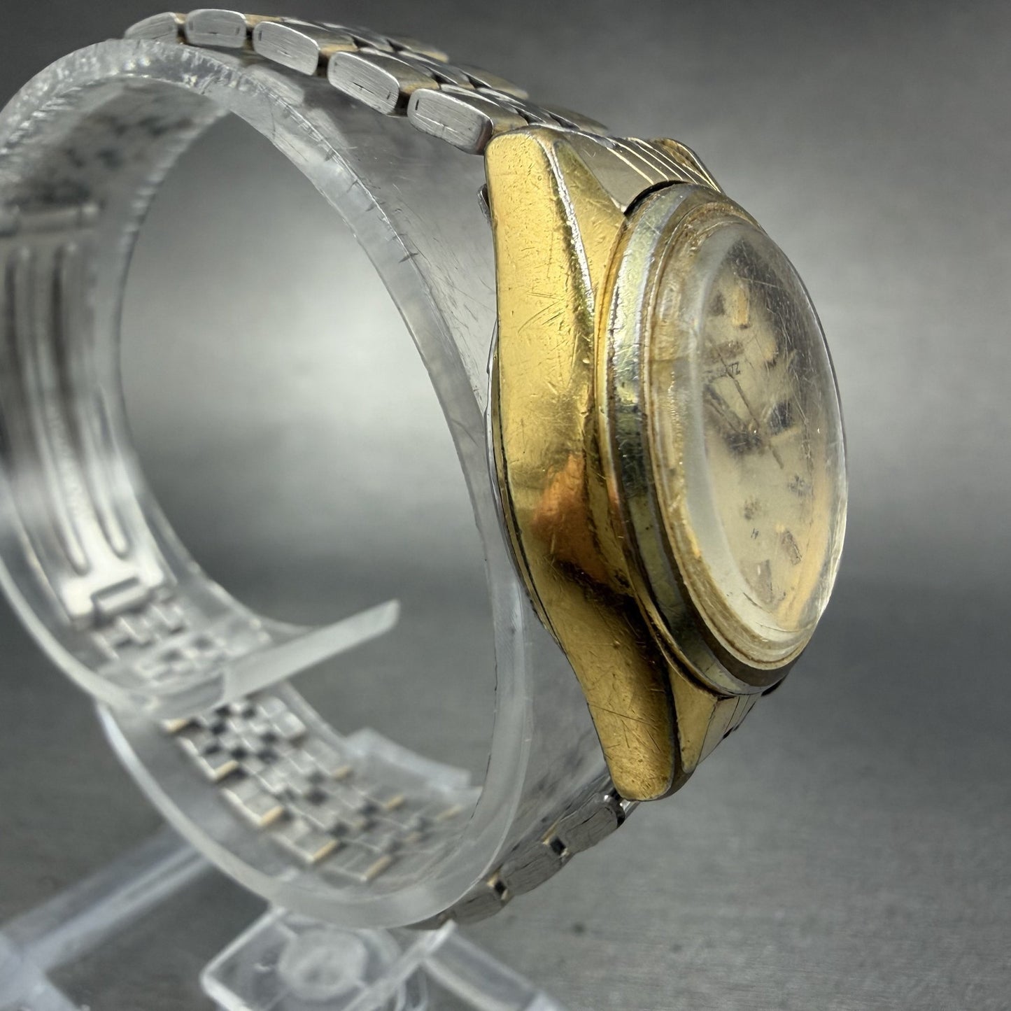 Seiko SQ Watch Women 25mm Champagne Dial Gold Tone Daydate 4326-0019 New Battery5