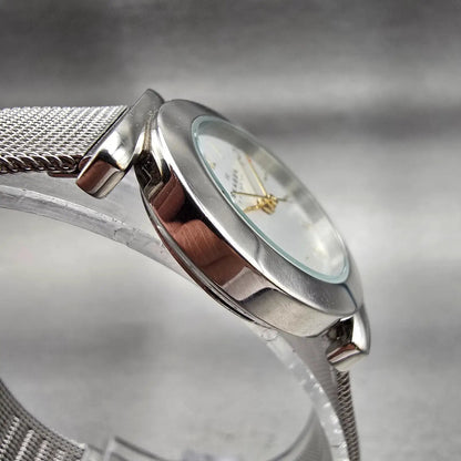 Skagen Watch Women 25mm Silver Dial Silver Tone Round 107SGSC New Battery Mesh L3