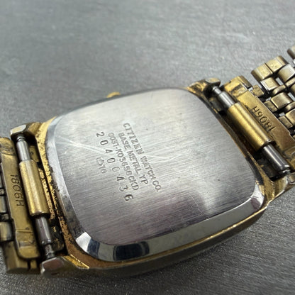 Citizen Tank Watch Unisex 27mm White Dial Gold Tone Rectangle 6031-K03658 PARTS10