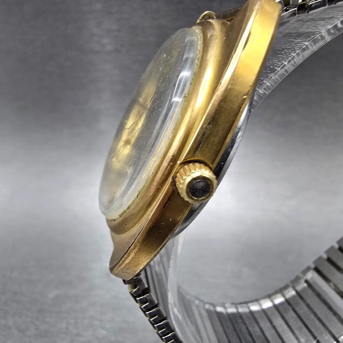 Omega Watch Men 35mm Champagne Dial Gold Tone Date 196.0121 PARTS Vintage Quartz3