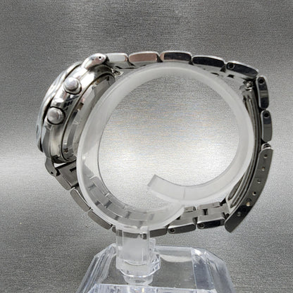 Seiko Spirit Auto quartz Watch Men 38mm White Dial Steel Date 5M25-6A00 PARTS
