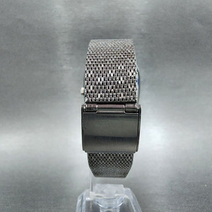 Seiko Quartz QT Watch Men 34mm Silver Dial Silver Tone Daydate 09235000 PARTS8