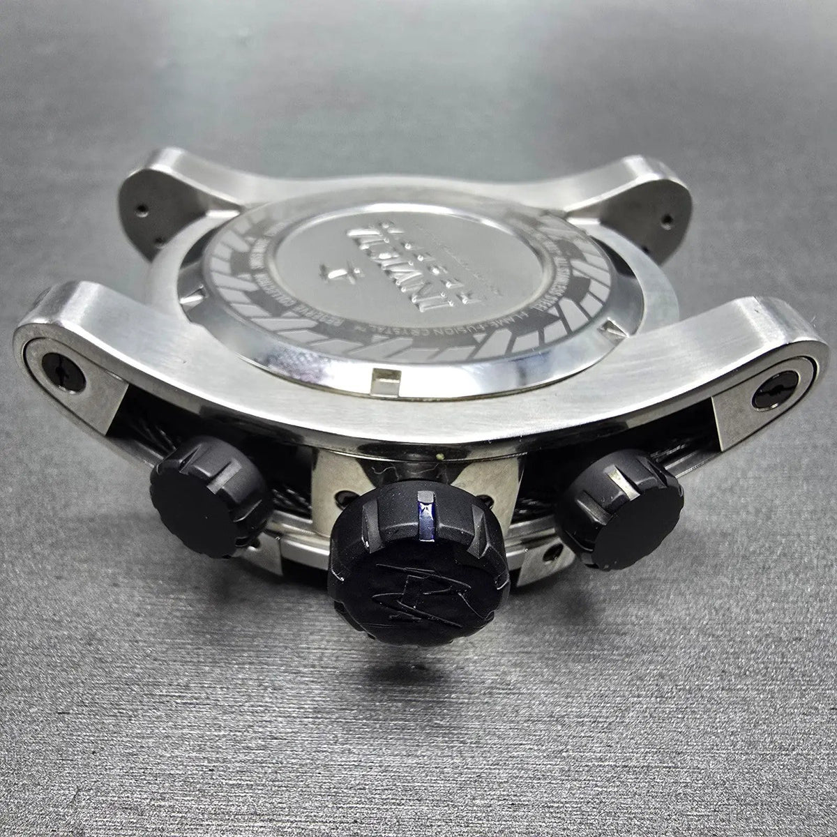 Invicta Reserve Bolt Zeus Chronograph Watch Men 52mm Black Dial Steel Date NewBa9