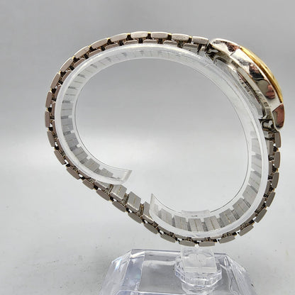 Pulsar Watch Women 22mm Silver Dial Two Tone Date Round VJ22-X025 New Battery