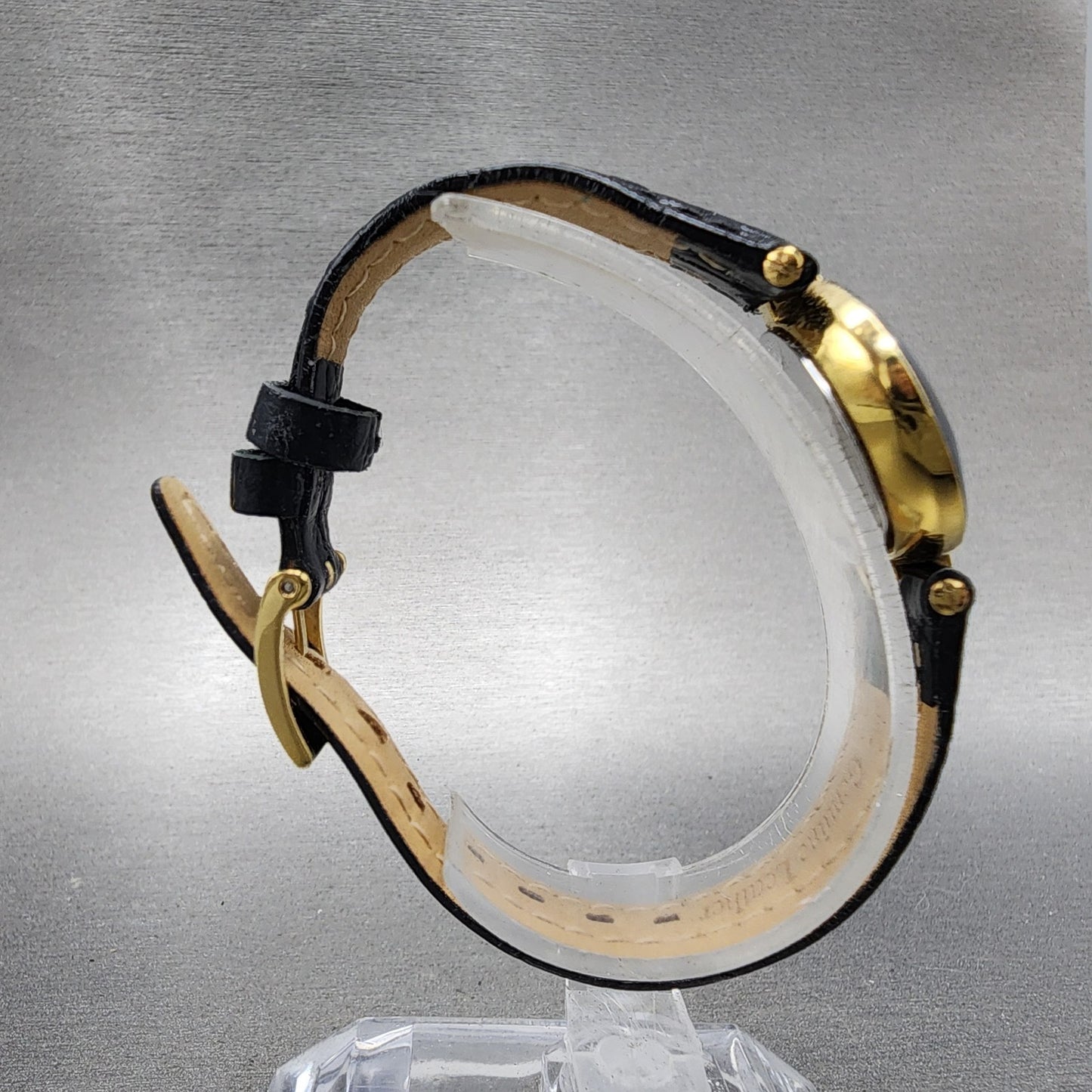 Rado Florence Watch Women 23mm Black Dial Gold Tone Oval 153.3695.2 New Battery8