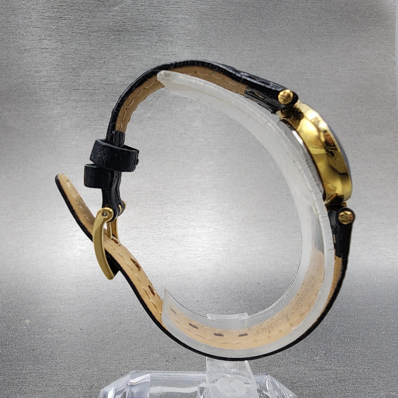 Rado Florence Watch Women 23mm Black Dial Gold Tone Oval 153.3695.2 New Battery8