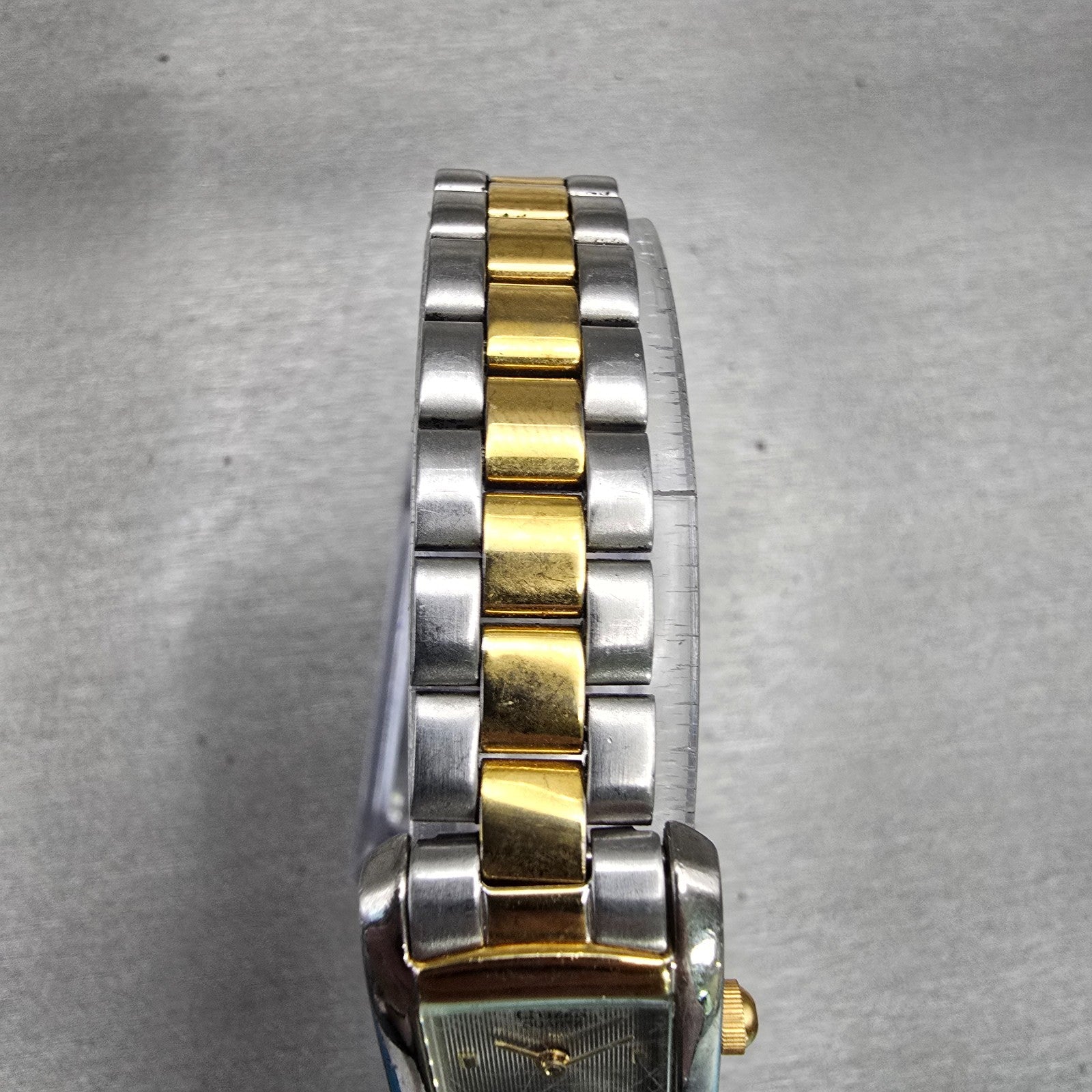 Citizen Watch Women 17mm Silver Dial Two Tone Rectangle 5920-S77112 New Battery4