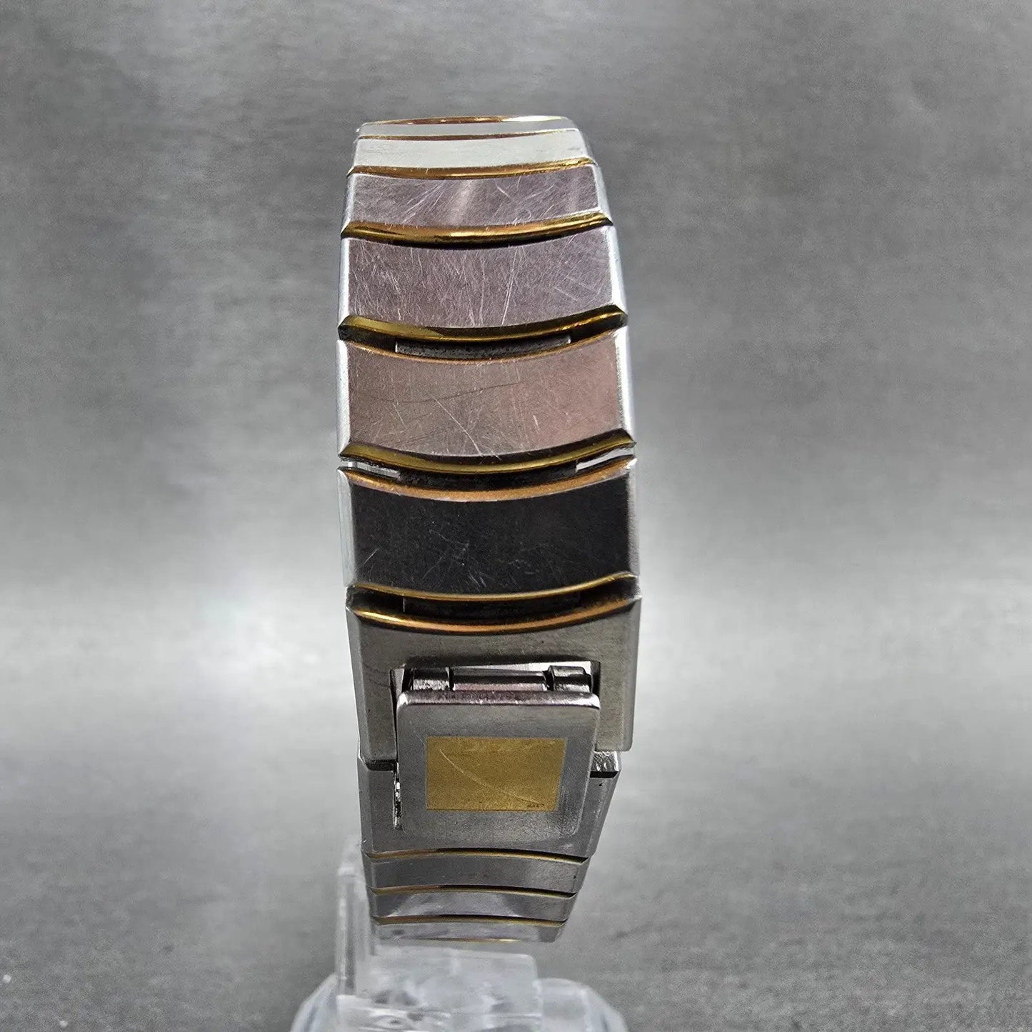 Seiko ARC Tank Watch Women 21mm Silver Dial Two Tone Rectangle 1220-529A  PARTS7