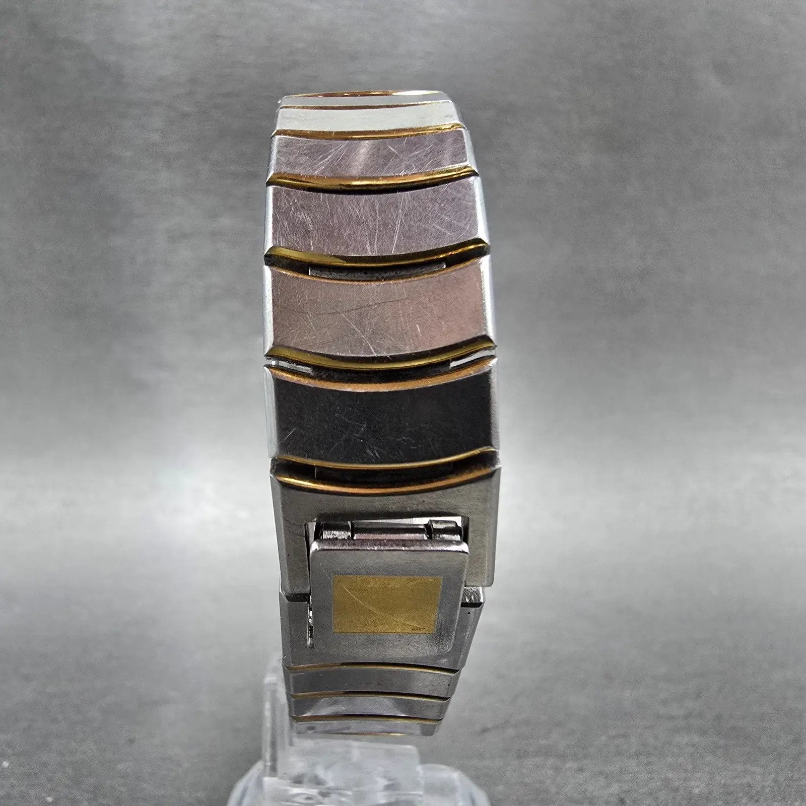 Seiko ARC Tank Watch Women 21mm Silver Dial Two Tone Rectangle 1220-529A  PARTS7