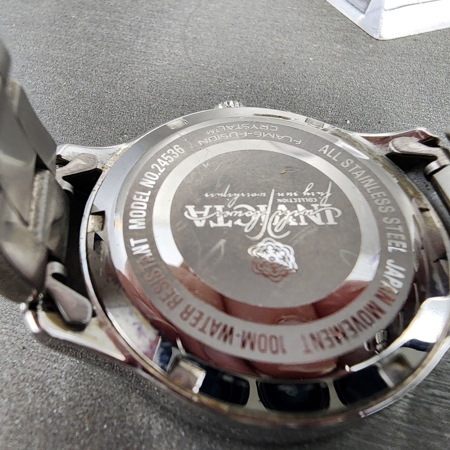 Invicta Wildflower Watch Women 35mm Silver Dial Silver Tone Round New Battery9