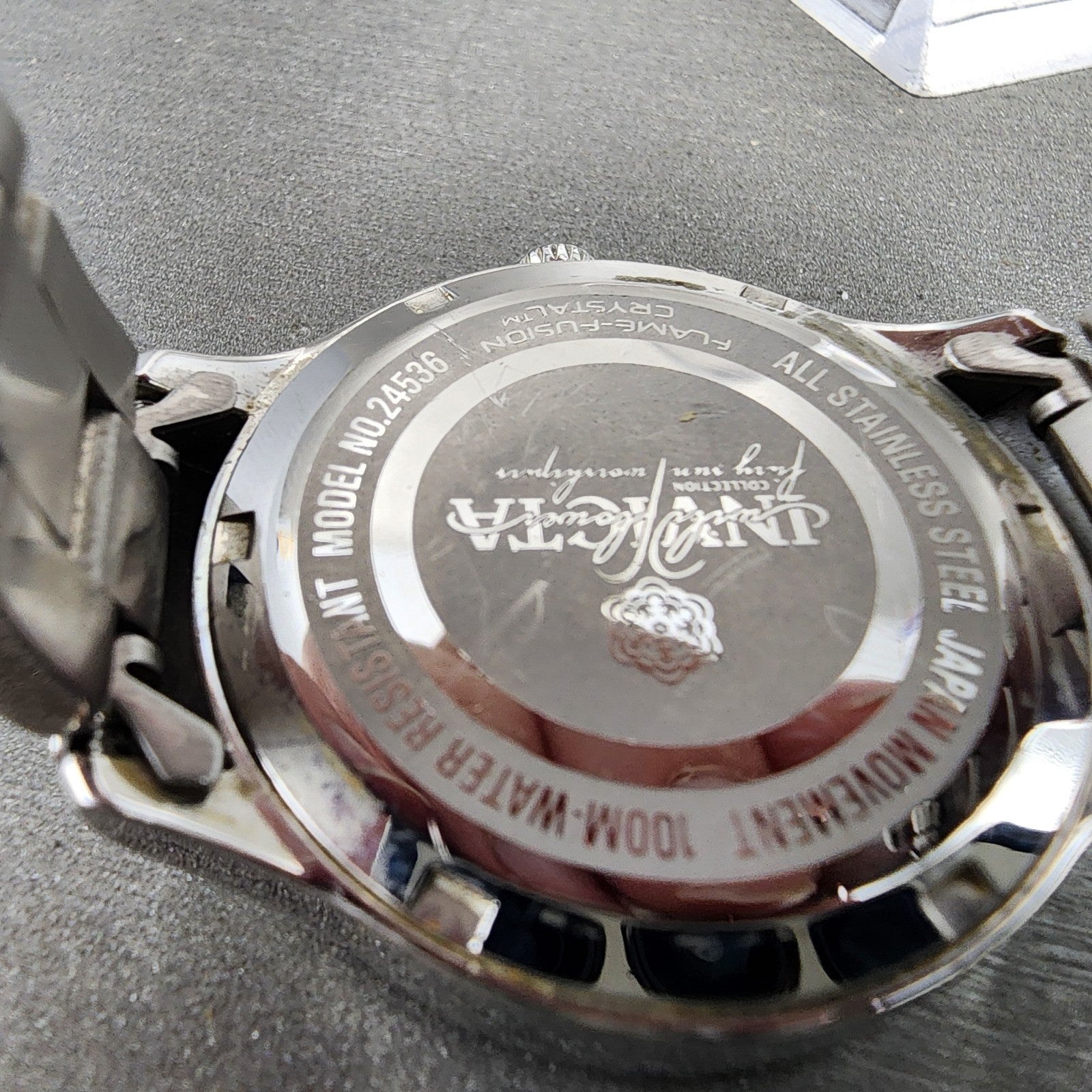 Invicta Wildflower Watch Women 35mm Silver Dial Silver Tone Round New Battery9