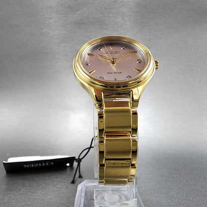Citizen EcoDrive Corso Watch Women 29mm Silver Dial Gold Tone Round Works5