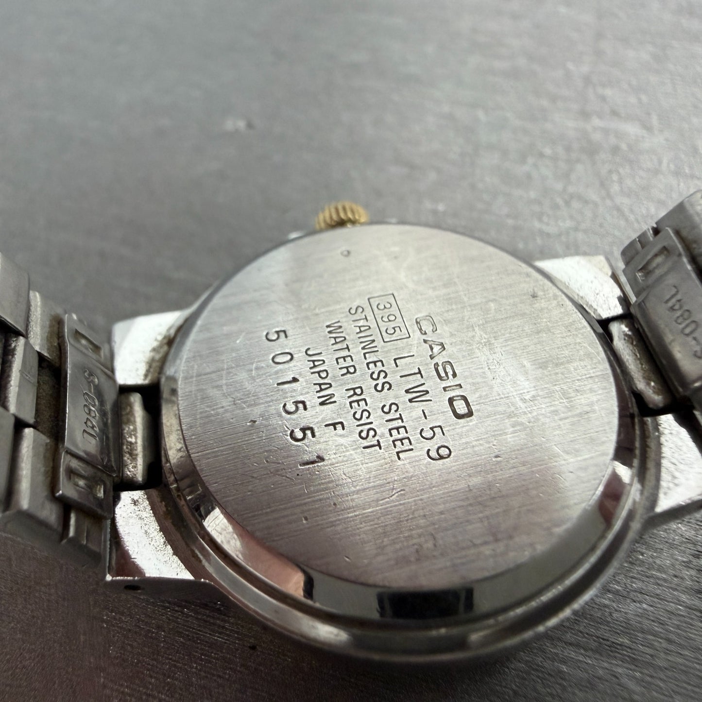 Casio Argent Watch Women 25mm Silver Dial Two Tone Date Round LTW-59 New battery9