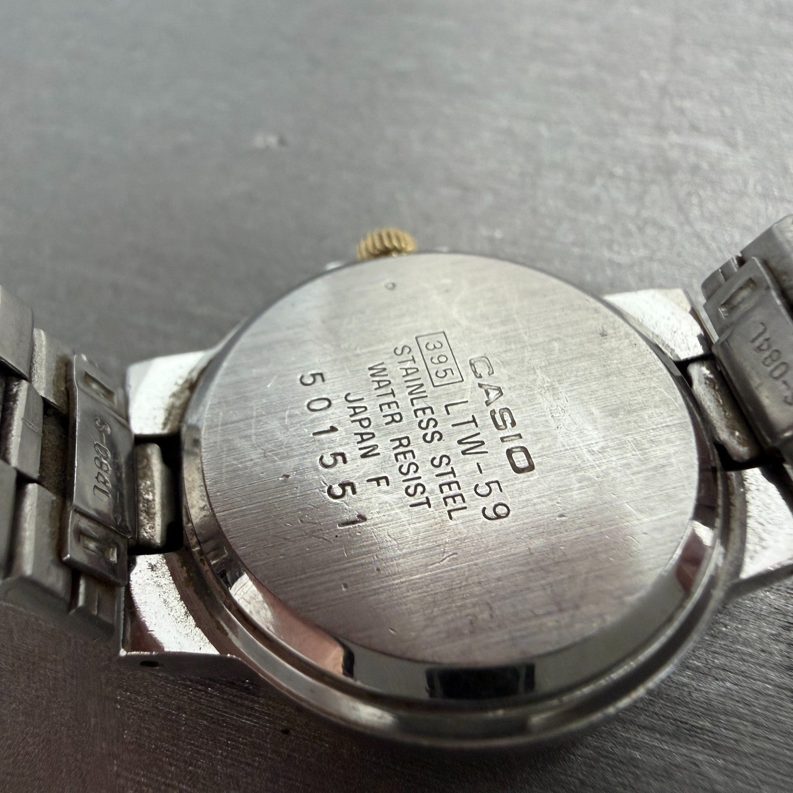 Casio Argent Watch Women 25mm Silver Dial Two Tone Date Round LTW-59 New battery9