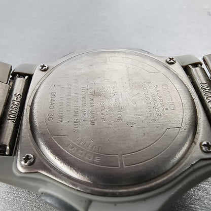 Casio Wave Ceptor Watch Men 42mm Black Dial Titanium Solar Analog Digital Works9