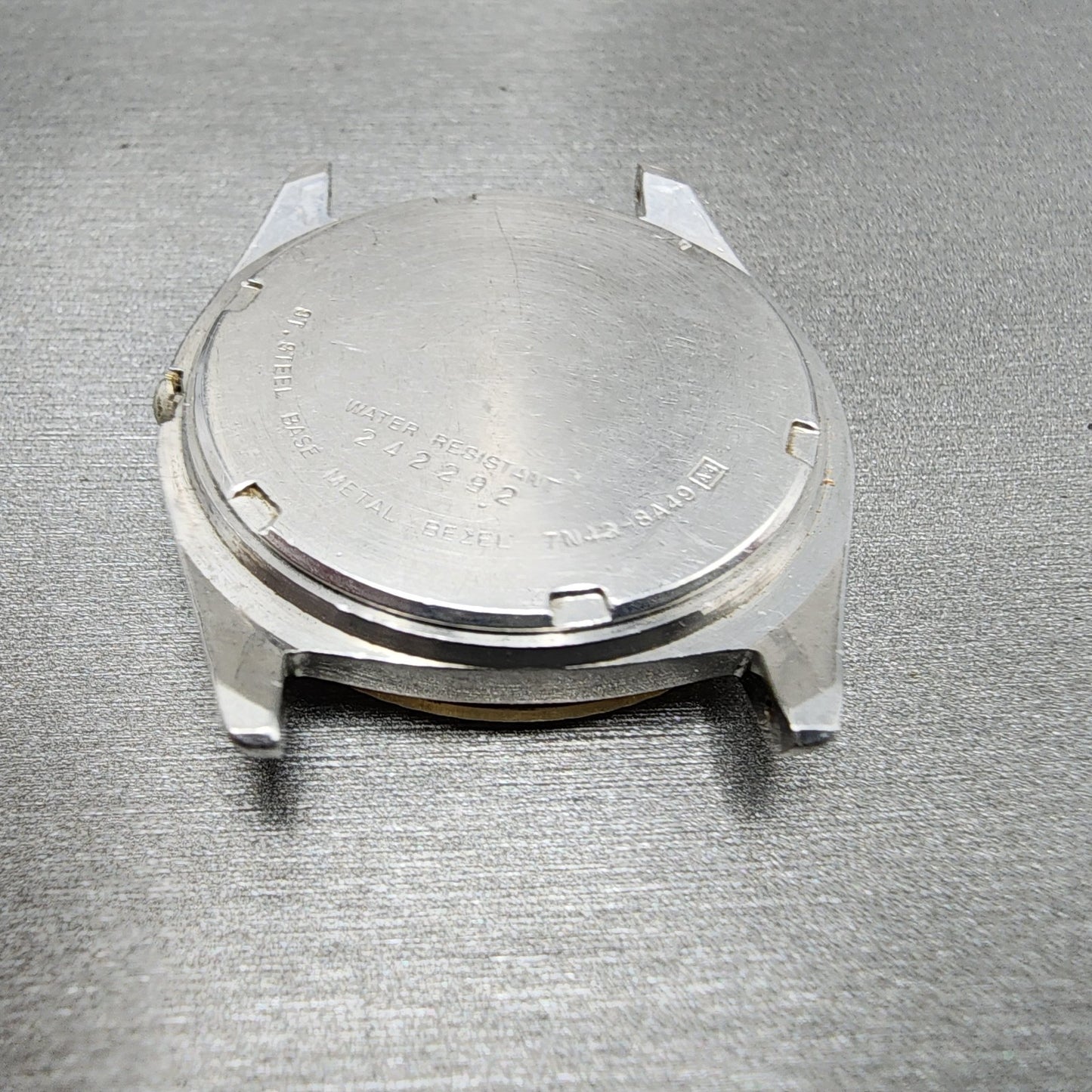 Seiko President Watch Men 36mm Black Dial Two Tone Daydate 7n438a49 PARTS9