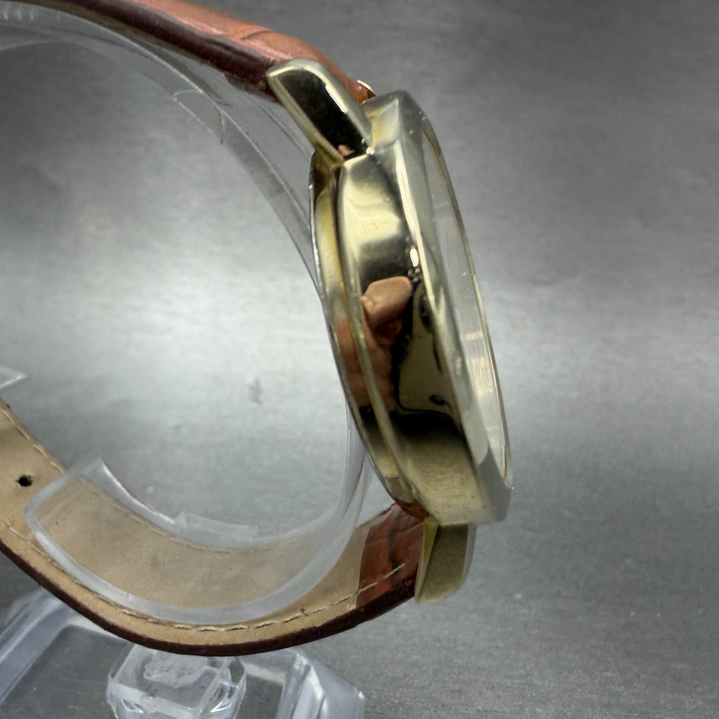 Timex Easy Reader Watch Men 37mm White Dial Gold Tone Round Daydate New Battery3